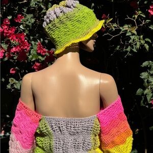 Crocheted off shoulder top